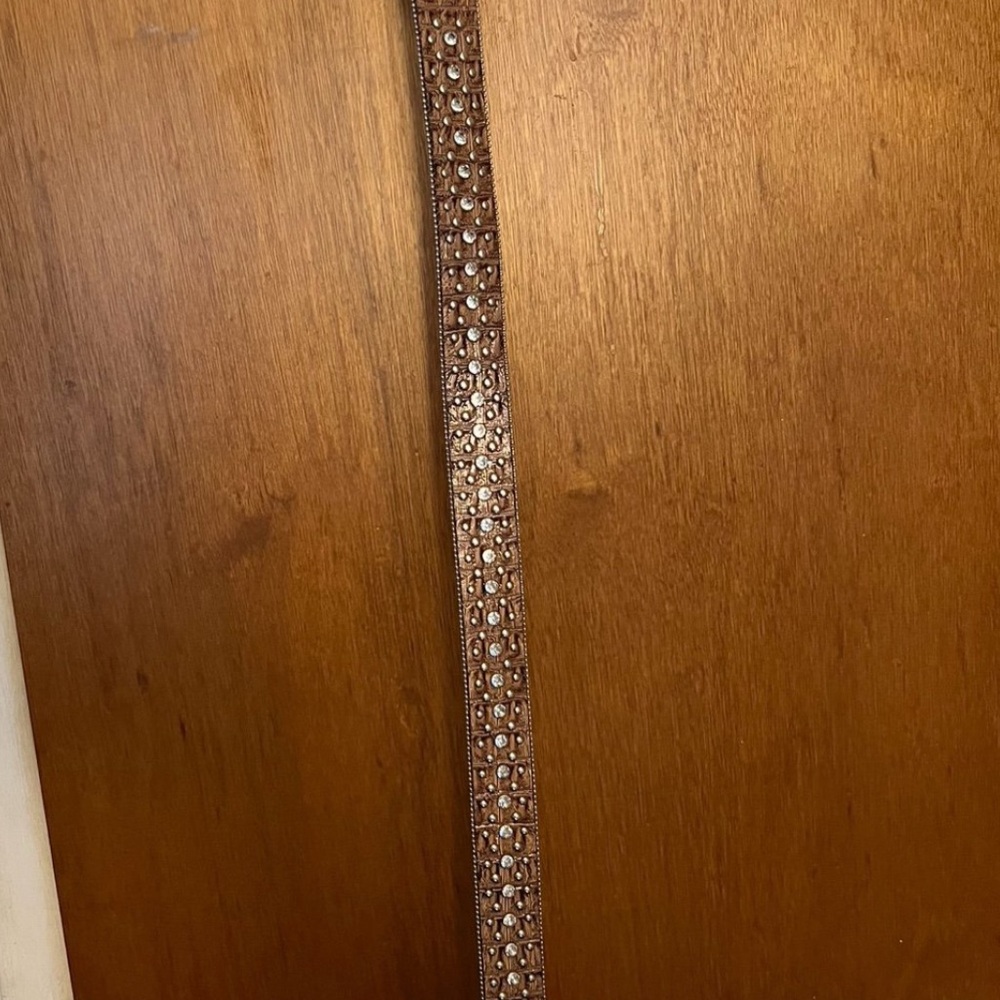 Brown with Rhinestones Belt by Guess